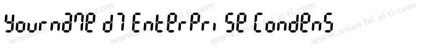Yourname D7 Enterprise Condensed 语言字体转换